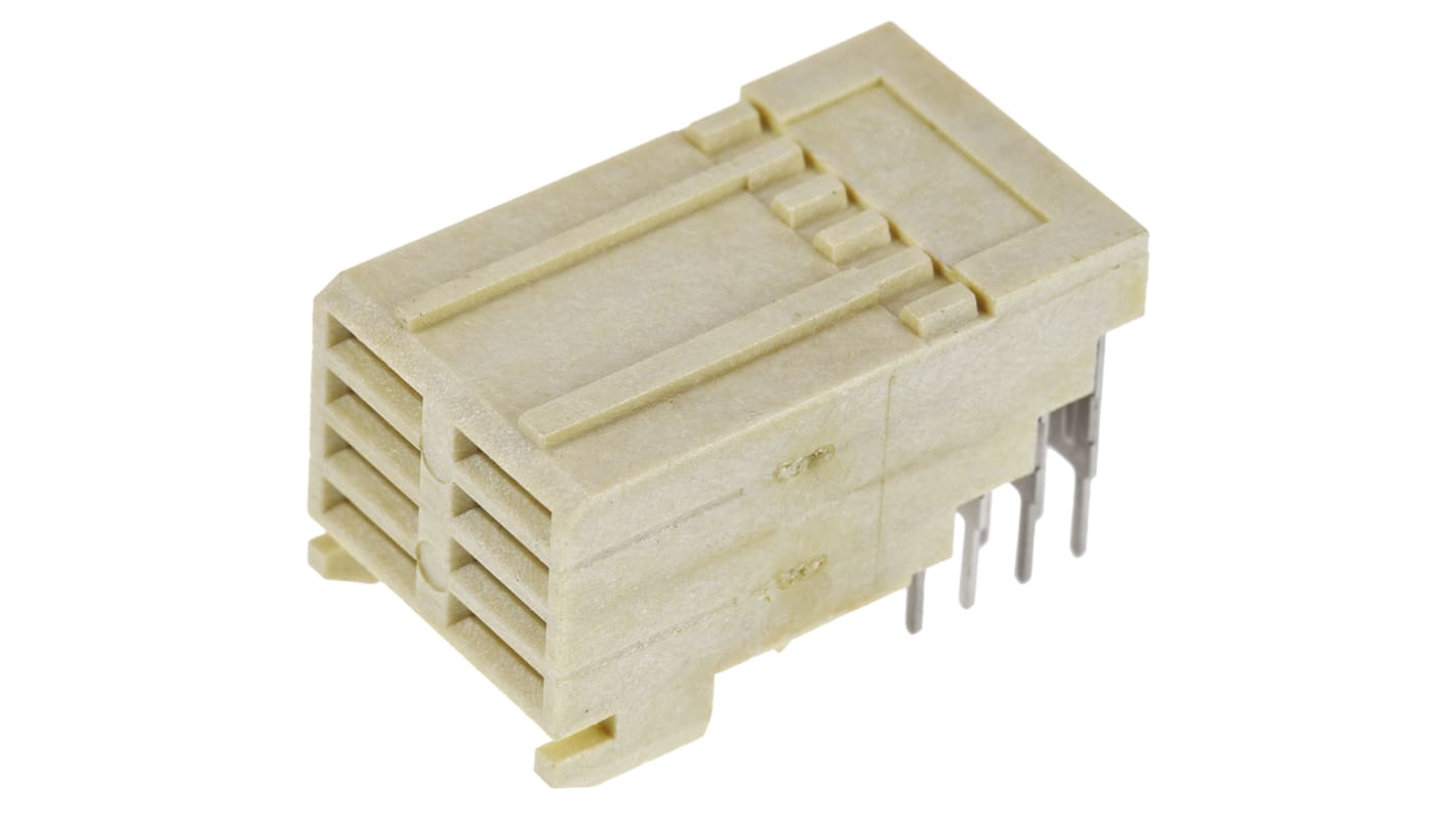 TE Connectivity, Z-PACK 2mm Pitch Futurebus+ Backplane Connector, Female, Right Angle, 8 Way