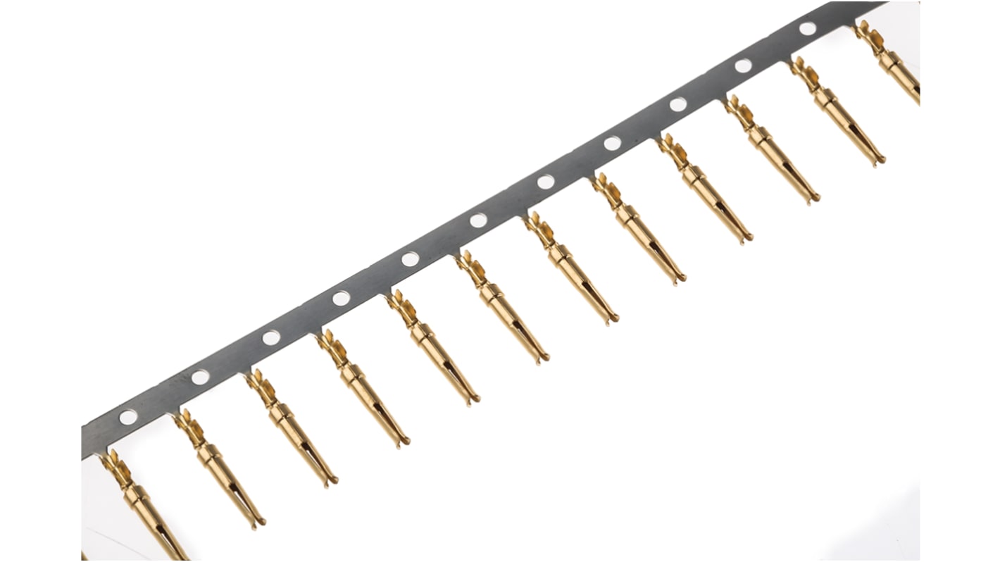 TE Connectivity D-Sub触点, 母座, 尺寸20, 压接端接, 28 → 24 AWG, 14.35mm长, 金镀镍磷铜, AMPLIMITE HDP-20系列