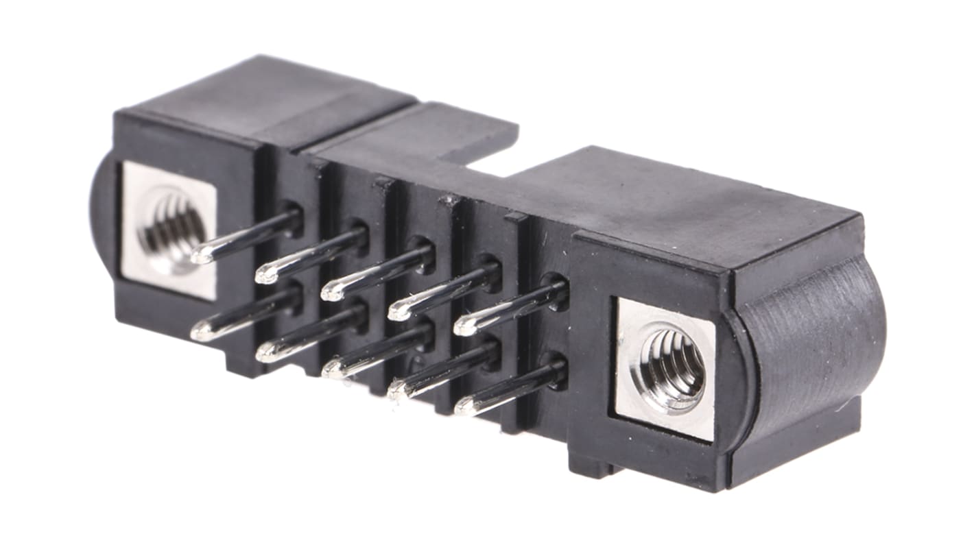 HARWIN 10p双排排针 直向板对板, 线对板连接器, 2.0mm间距, 3.0A, 120.0 V, THT安装, Datamate J-Tek系列