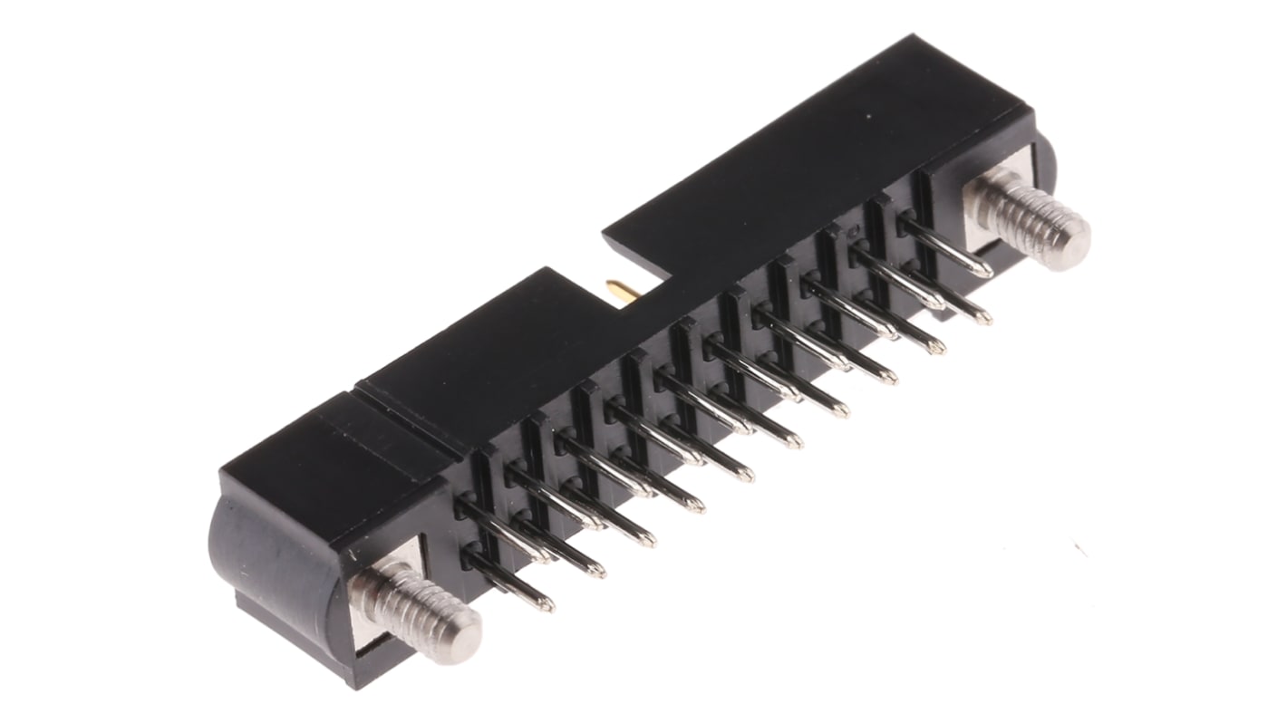 HARWIN Datamate J-Tek Series Straight Through Hole PCB Header, 20 Contact(s), 2.0mm Pitch, 2 Row(s), Shrouded