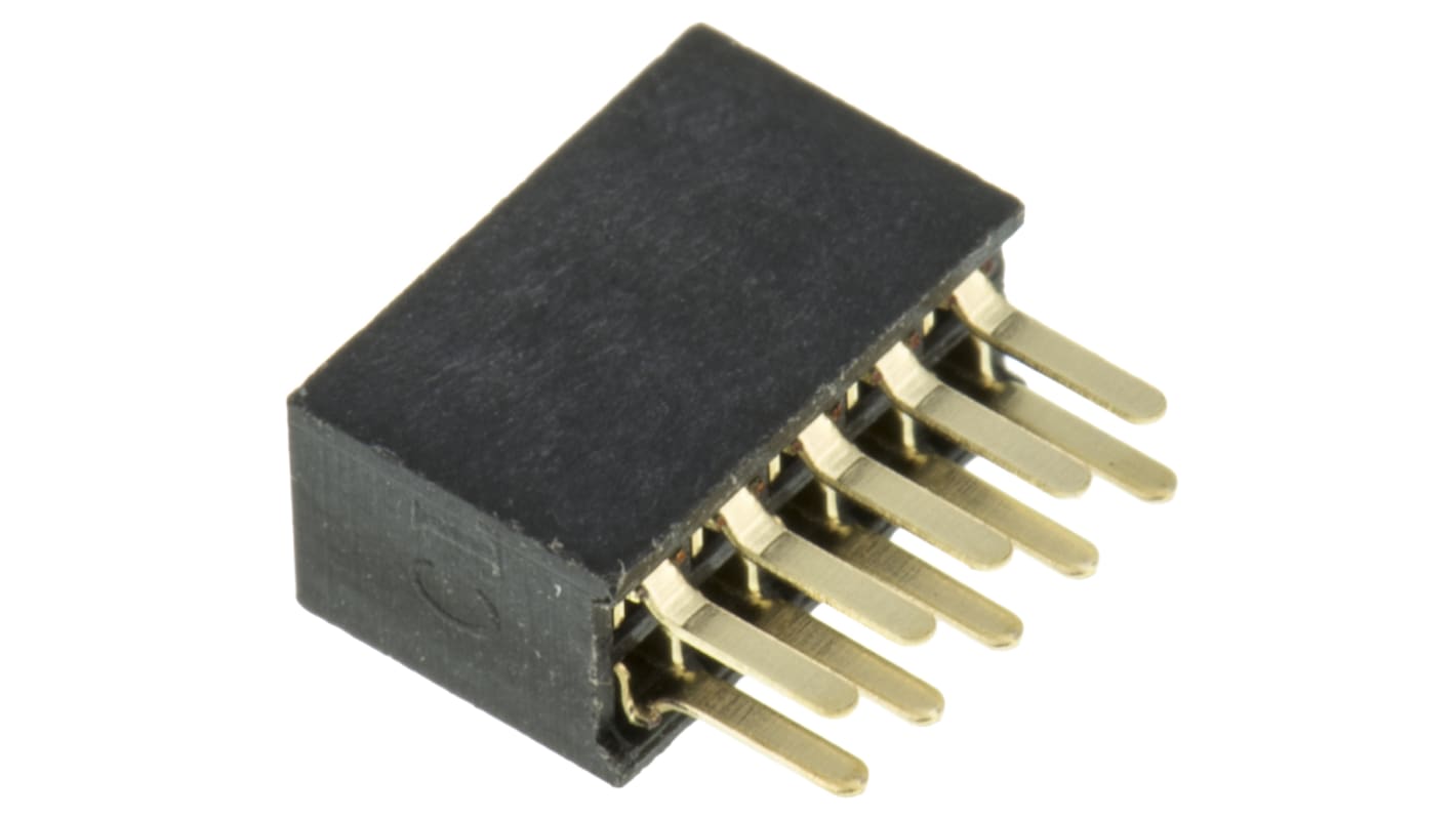 Gniazdo PCB 10 -pinowe 2 -rzędowe raster: 1.27mm Listwa gniazdowa Proste Przewlekany