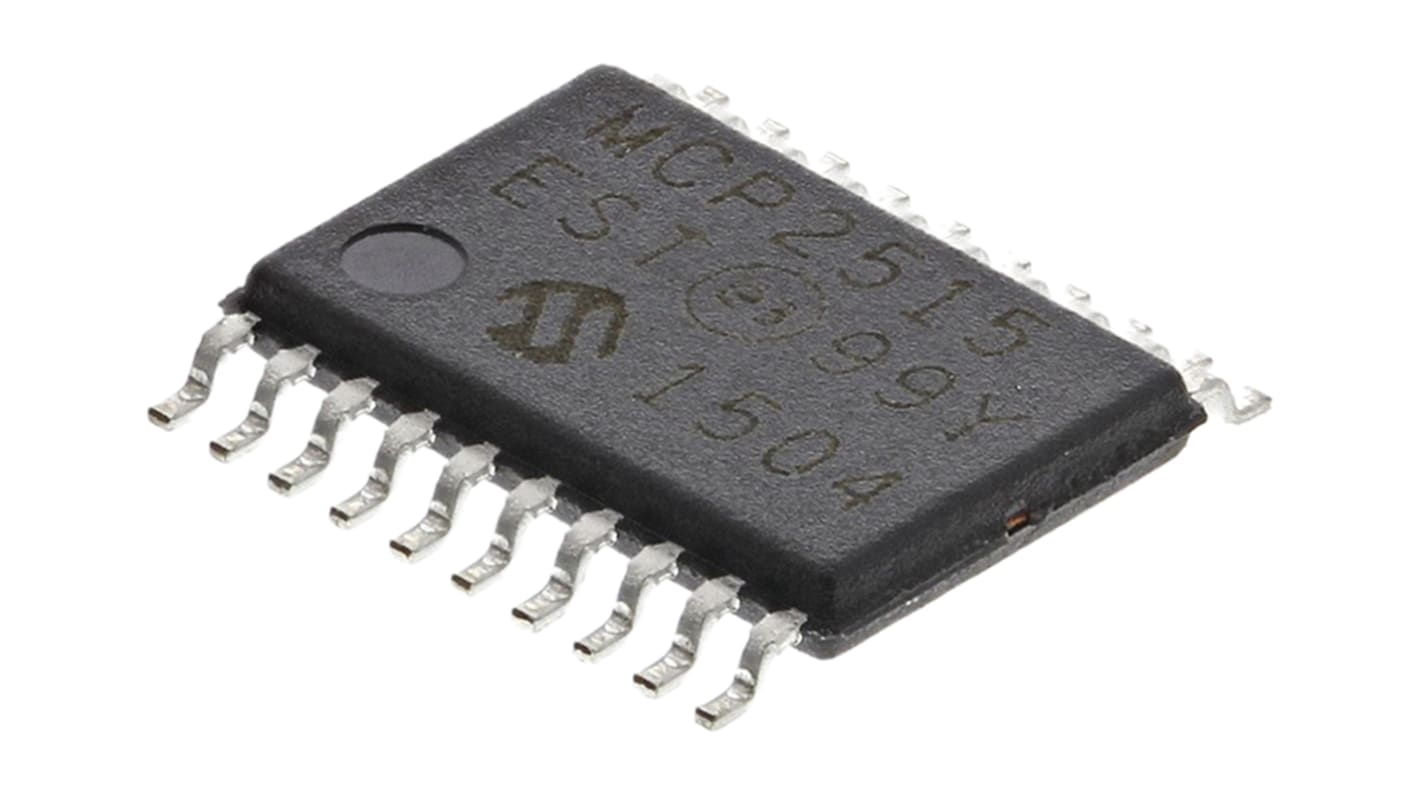 Microchip MCP2515-e/ST, CAN Controller 1Mbps CAN 2.0B, 20-Pin TSSOP