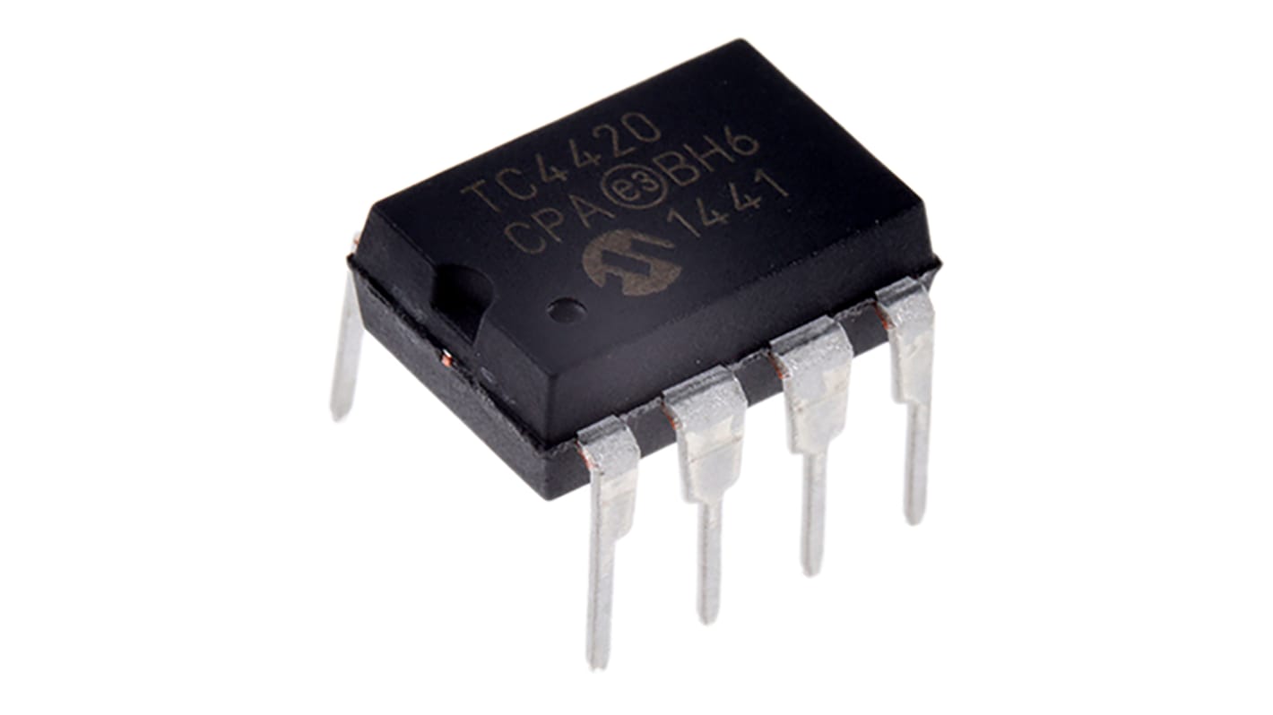 Microchip TC4420CPA, MOSFET 1, 6 A, 18V 8-Pin, PDIP