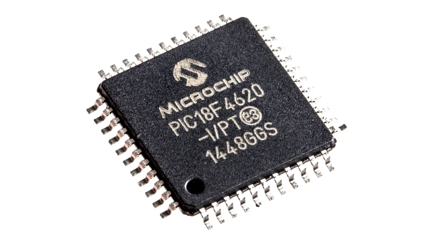 PIC18F4620-I/PT | Microchip マイコン, PIC, 40MHz, 1.024 kB