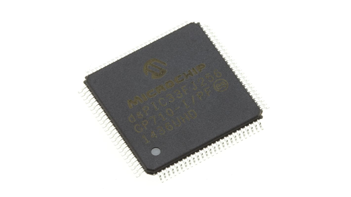マイクロチップ,  デジタルシグナルプロセッサ, 40MIPS, 100-Pin, DSPIC33FJ256GP710-I/PF