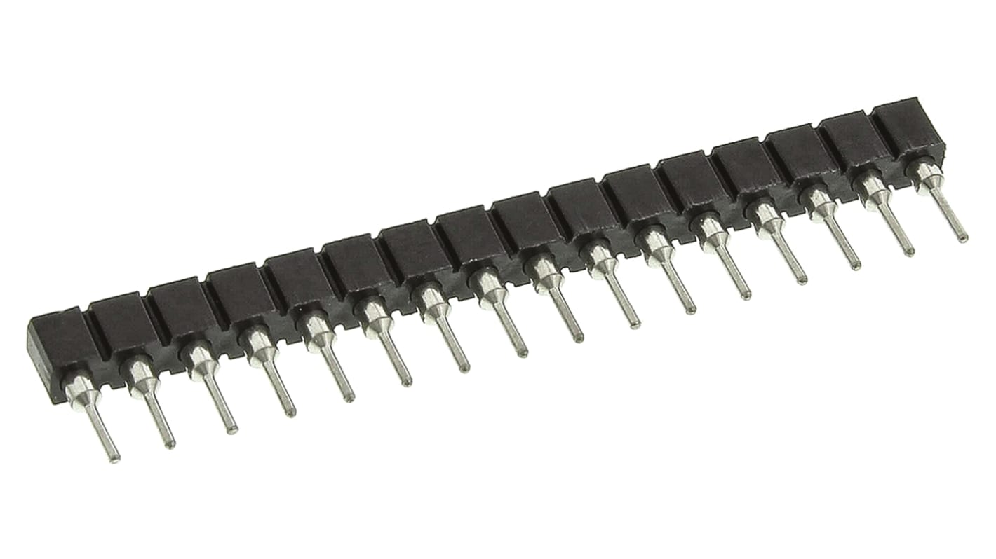 TE Connectivity Durchsteck SIL-Sockel Gerade, 16-Pin Gold, Raster 2.54mm