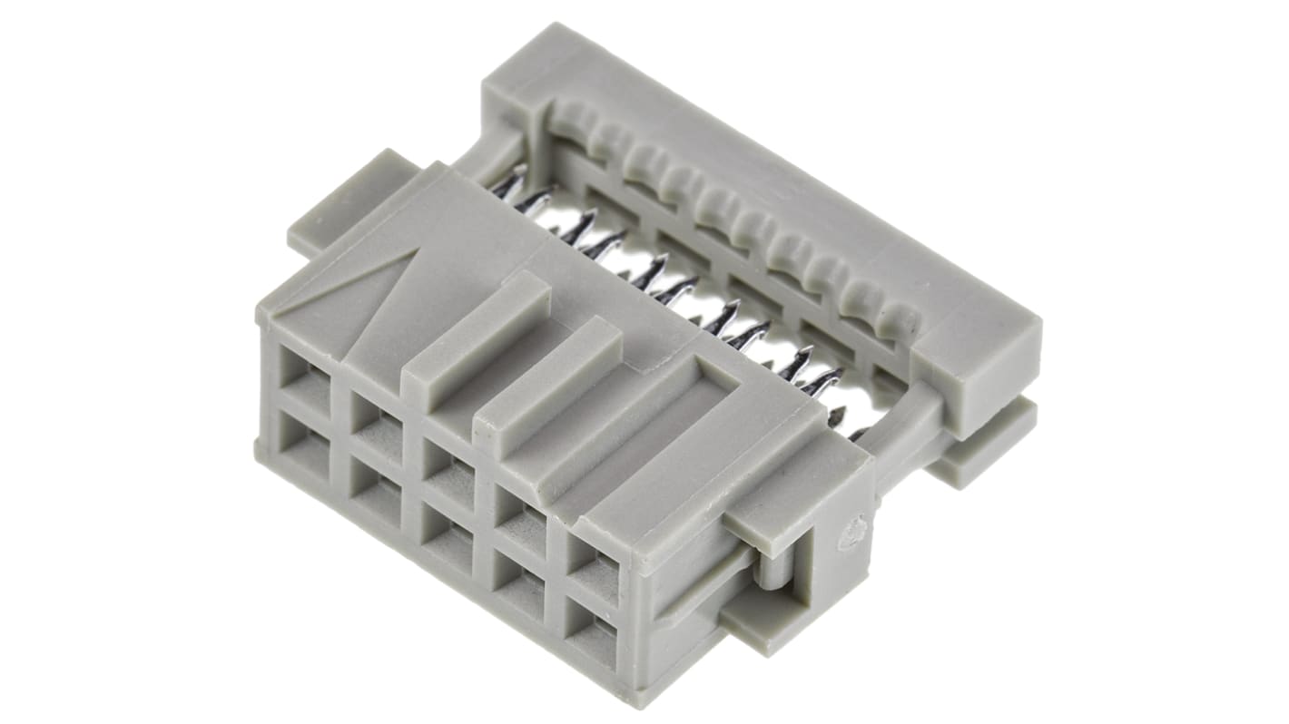 TE Connectivity 10-Way IDC Connector Socket for Cable Mount, 2-Row