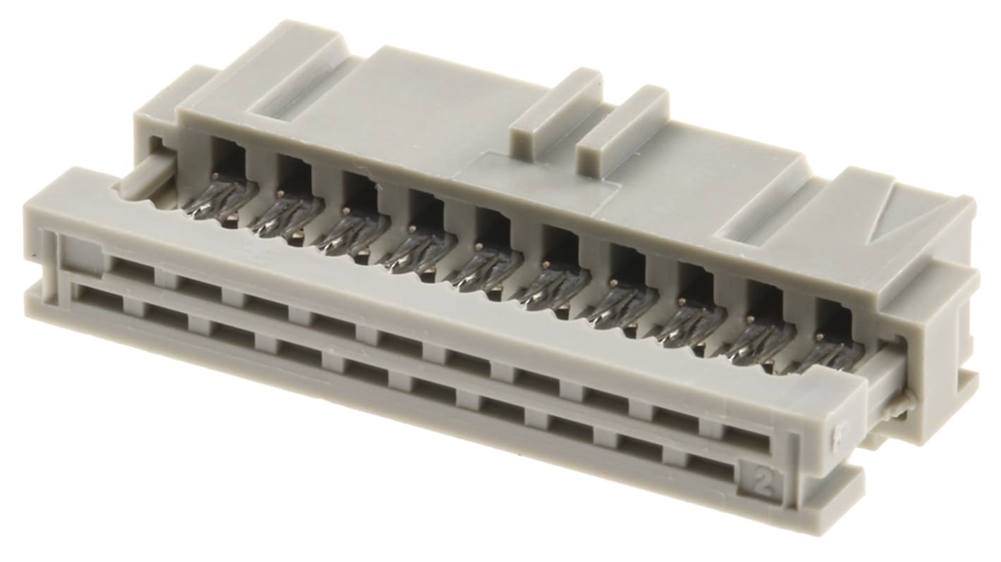 TE Connectivity IDCコネクタ 2.54mmピッチ 20極 2列 メス, AMP-LATCHシリーズ, 2-215882-0