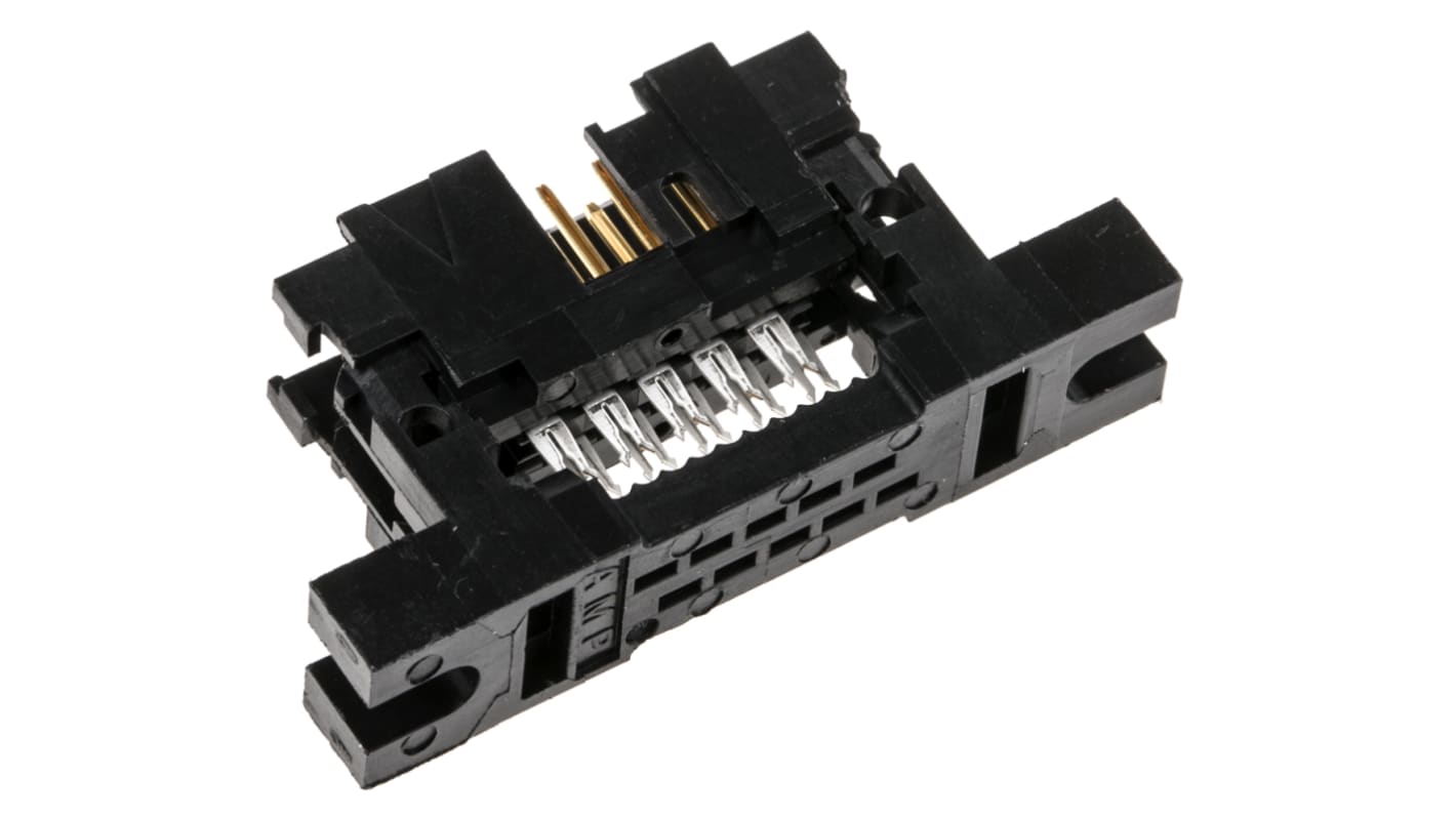 TE Connectivity 10-Way IDC Connector Plug for Cable Mount, 2-Row