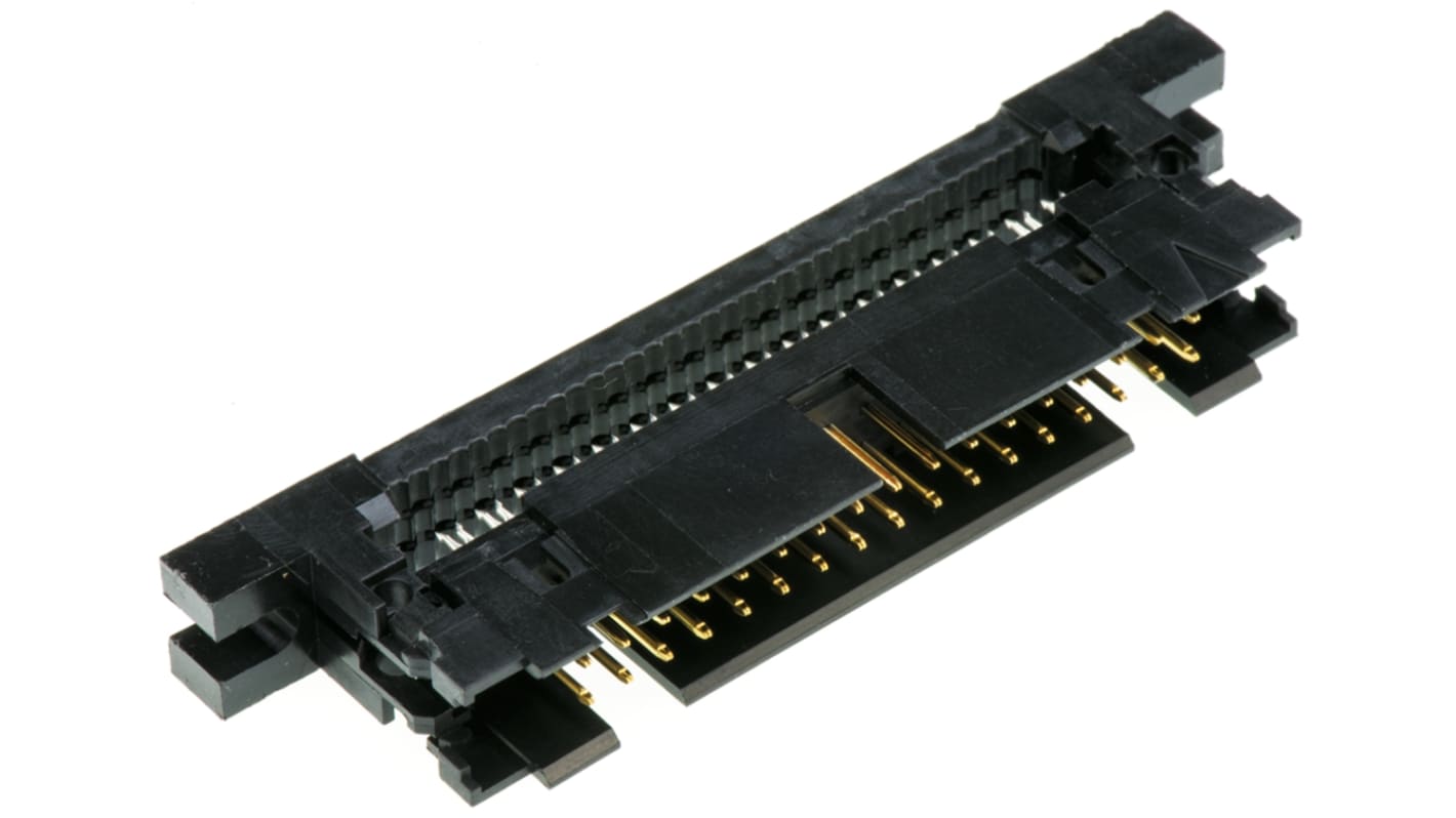 TE Connectivity 34-Way IDC Connector Plug for Cable Mount, 2-Row
