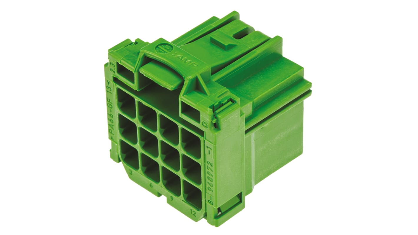 Connettore automotive TE Connectivity Femmina, 12 vie, 3 file, passo 5.5mm
