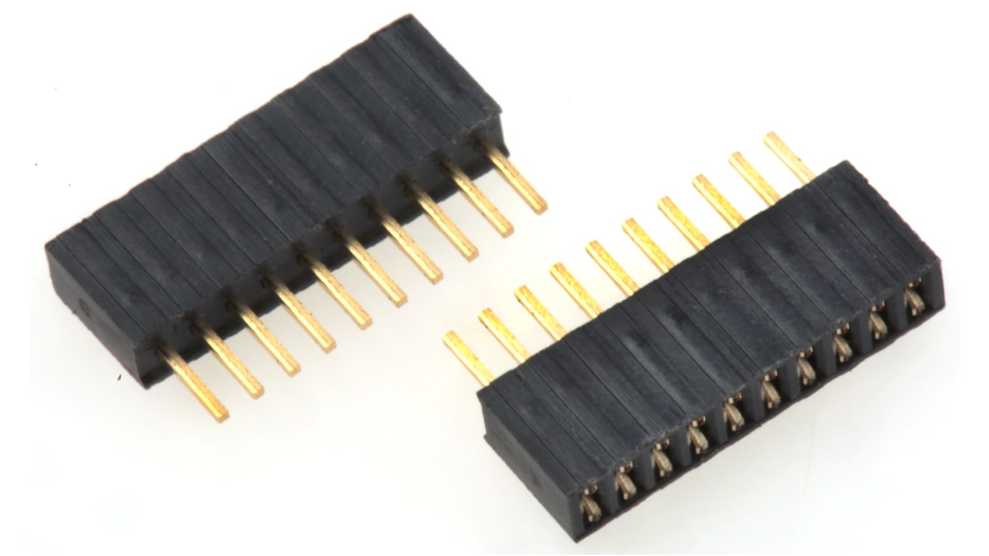 Gniazdo PCB 10 -pinowe raster: 1.27mm Listwa gniazdowa Proste Przewlekany