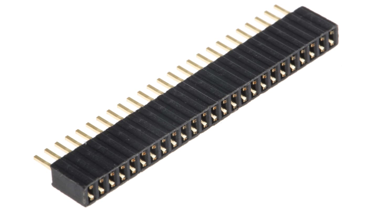 Presa PCB HARWIN, 25 vie, 1 fila, passo 1.27mm, Montaggio con foro passante