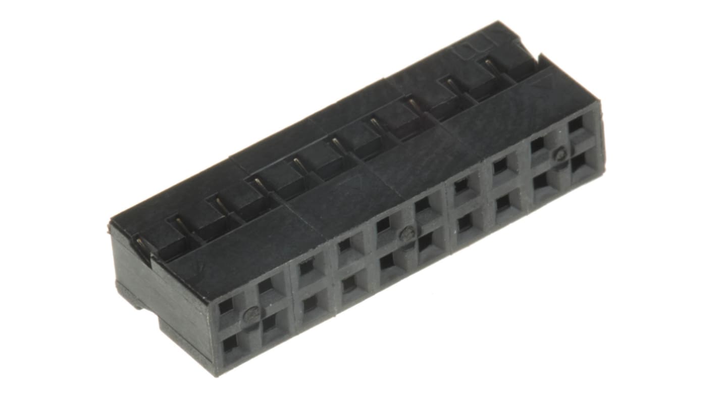 Carcasa de conector HARWIN M22-3021000, Serie M22-30, paso: 2mm, 20 contactos, 2 filas, Recto, Hembra