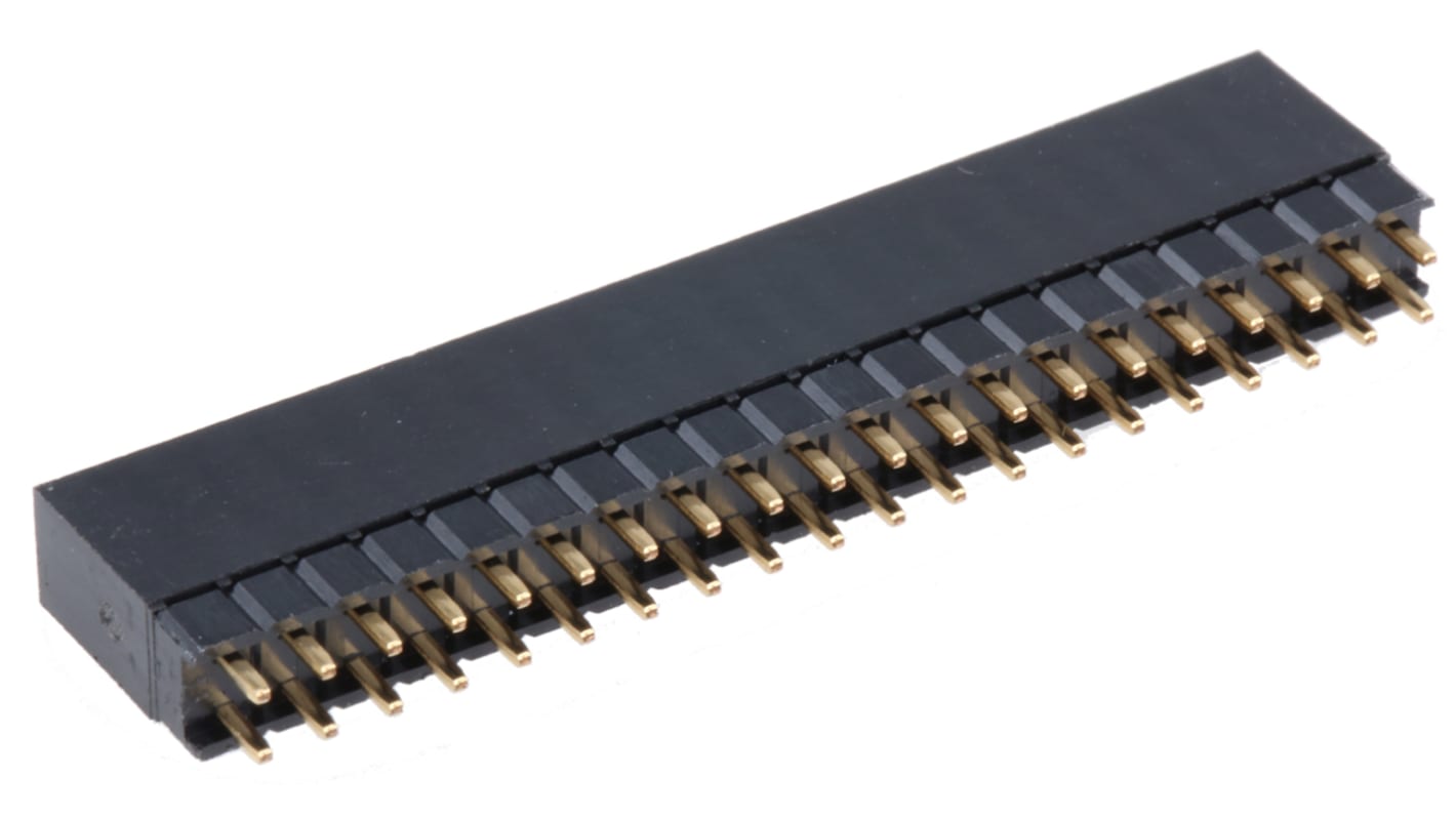 Gniazdo PCB 40 -pinowe 2 -rzędowe raster: 2.54mm Listwa z gniazdami Proste Przewlekany