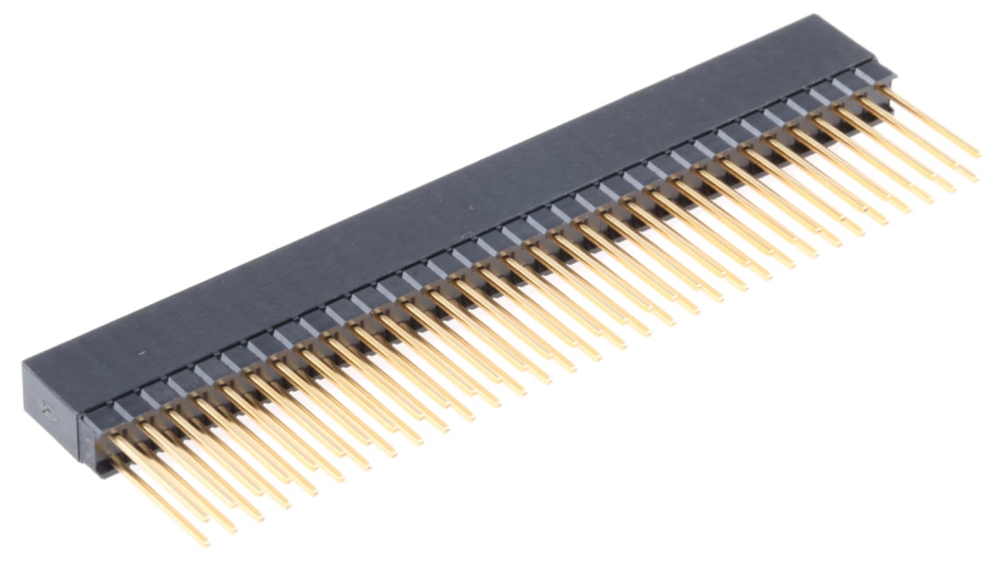 Gniazdo PCB 64 -pinowe 2 -rzędowe raster: 2.54mm Listwa gniazdowa Proste Przewlekany