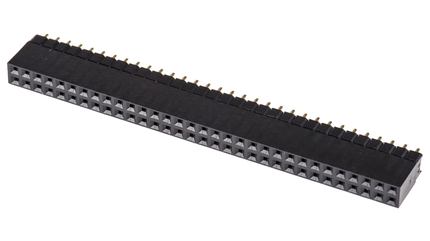 Gniazdo PCB 64 -pinowe 2 -rzędowe raster: 2.54mm Listwa z gniazdami Proste Przewlekany