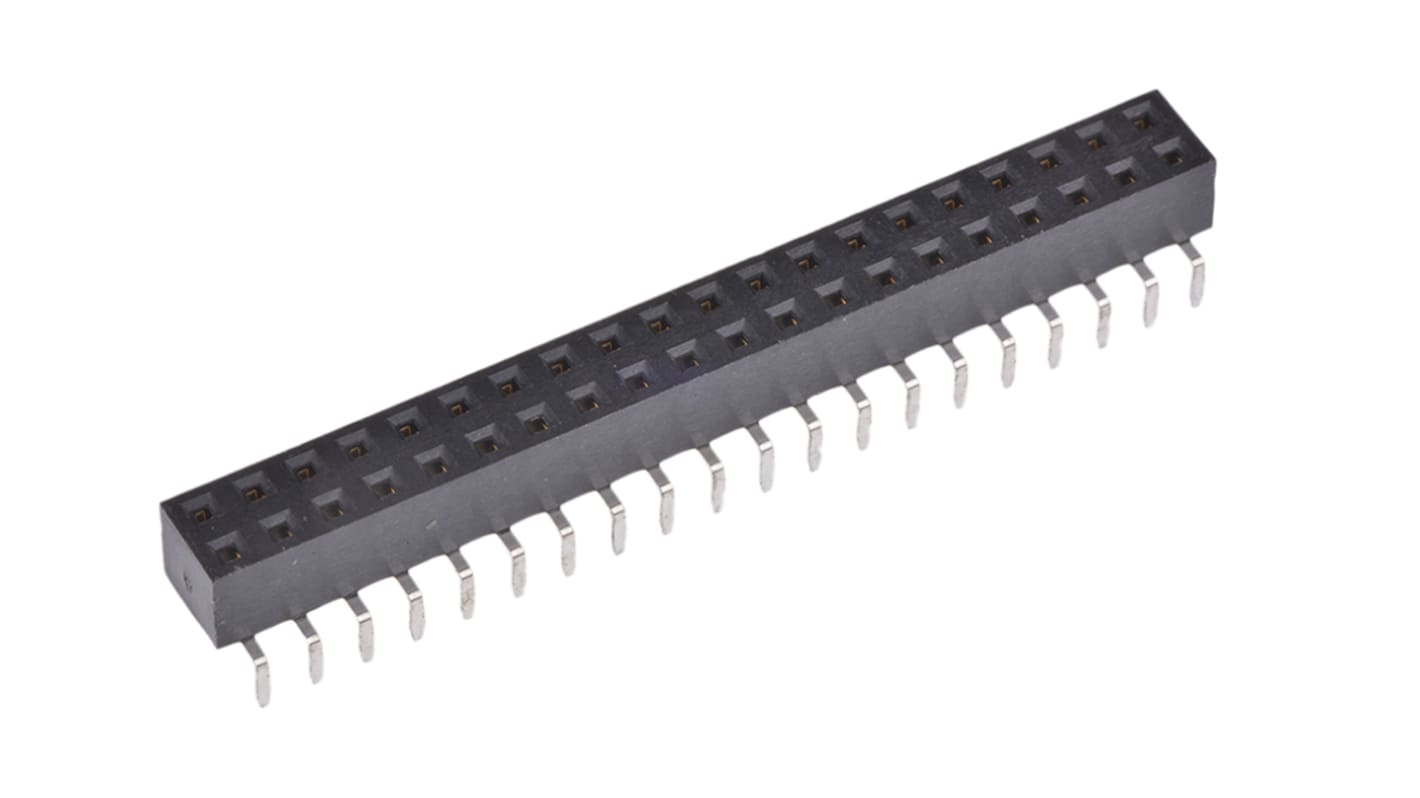 Gniazdo PCB 40 -pinowe 2 -rzędowe raster: 2.54mm Listwa gniazdowa Proste Przewlekany