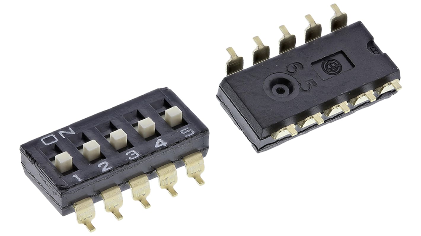 Omron 5 Way Surface Mount DIP Switch 5P