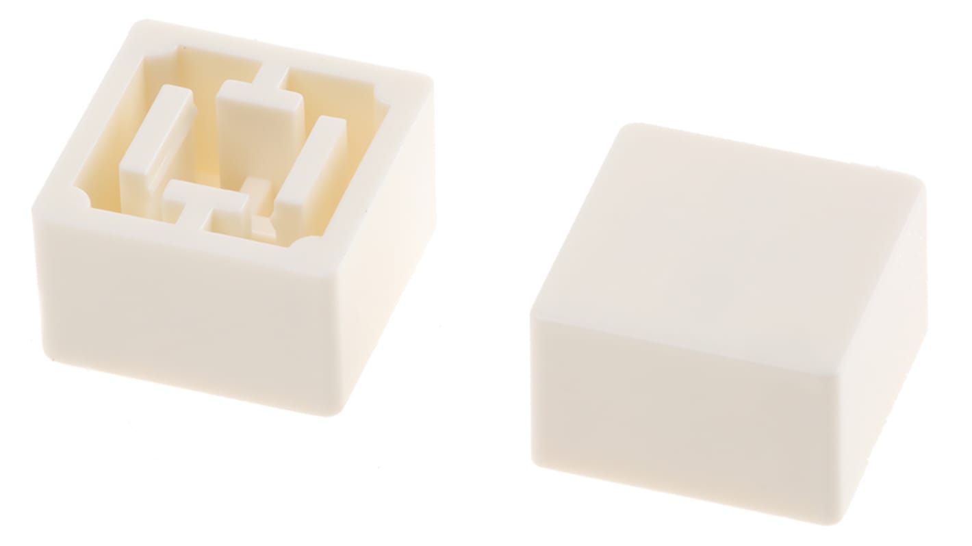 Omron White Tactile Switch Cap for Series B3F-4000, Series B3F-5000, Series B3W-4000, B32-1260