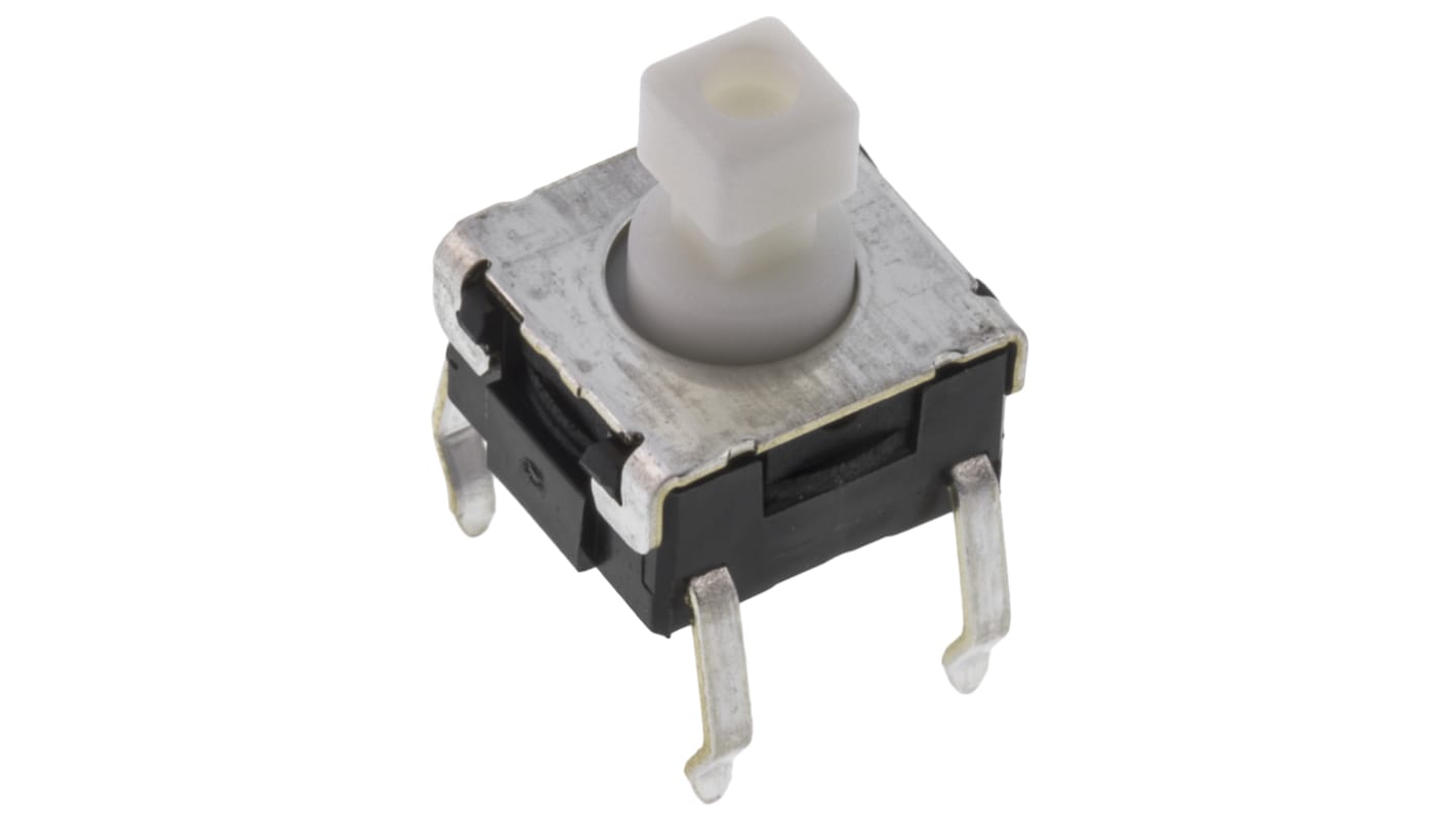 Interruptor táctil tipo Émbolo, contactos SPST 7.3mm, Montaje en orificio pasante