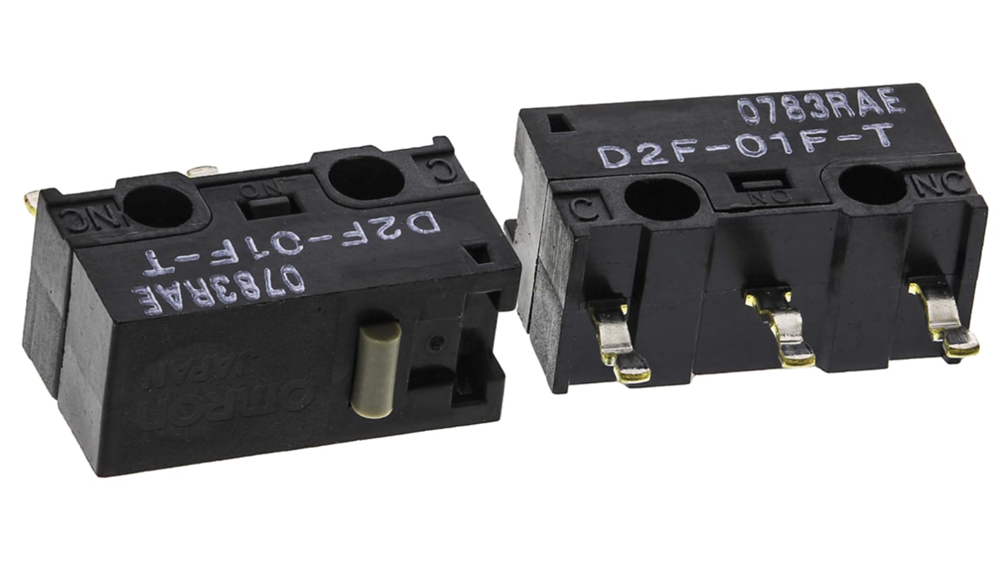 Microinterruptor, Émbolo de Pin SPDT 100 mA a 30 V dc