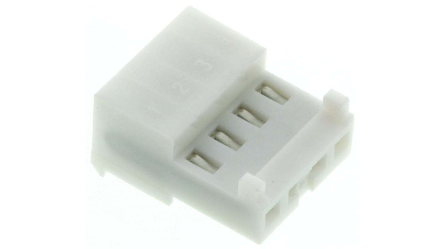 TE Connectivity IDC连接器, 母座, 4p, 2.54mm间距, 电缆安装, IDC端接, 直角, MTA-100系列