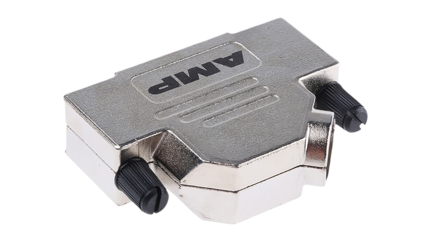 TE Connectivity ADK Series Zinc Angled D Sub Backshell, 25 Way, Strain Relief