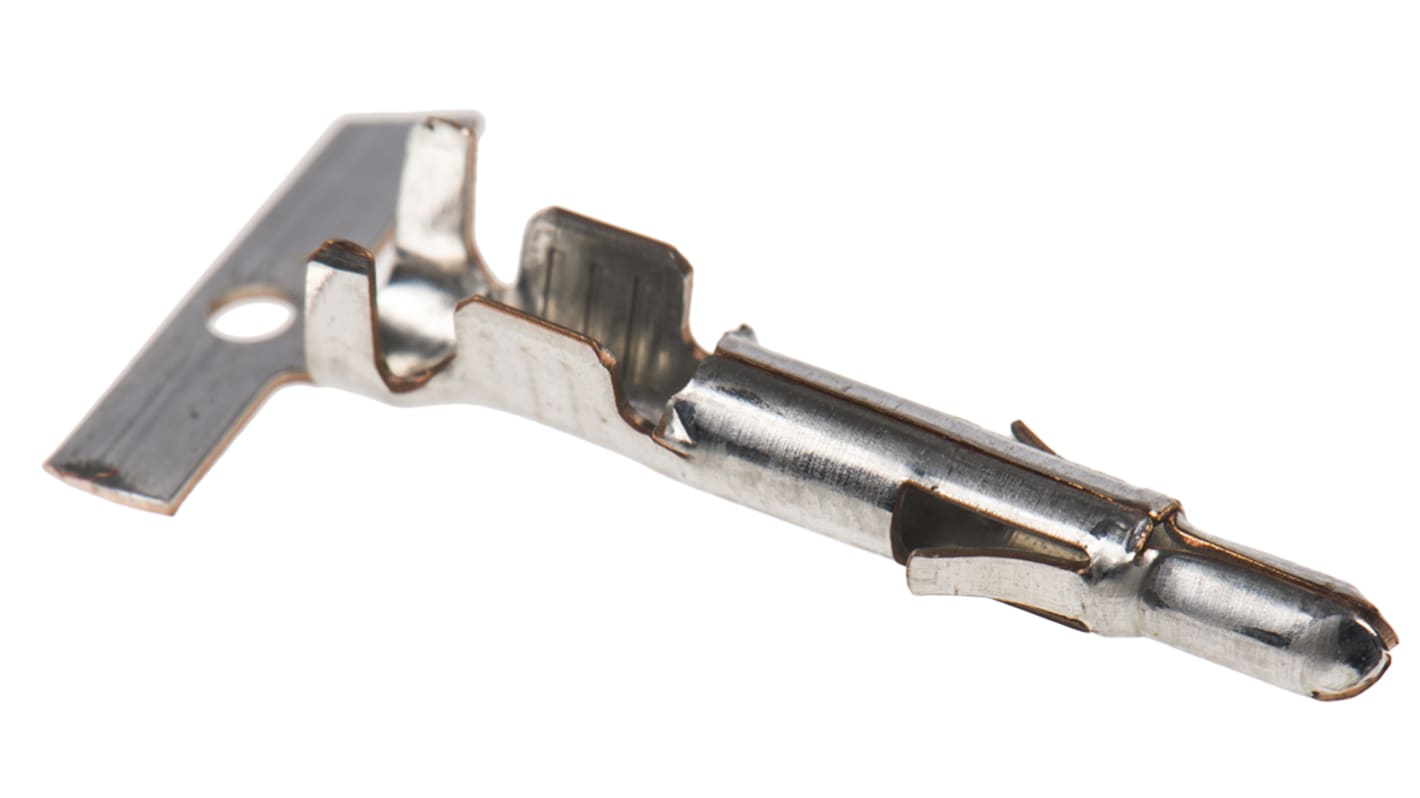 TE Connectivity Universal MATE-N-LOK Series Male Crimp Terminal, 20AWG Min, 14AWG Max