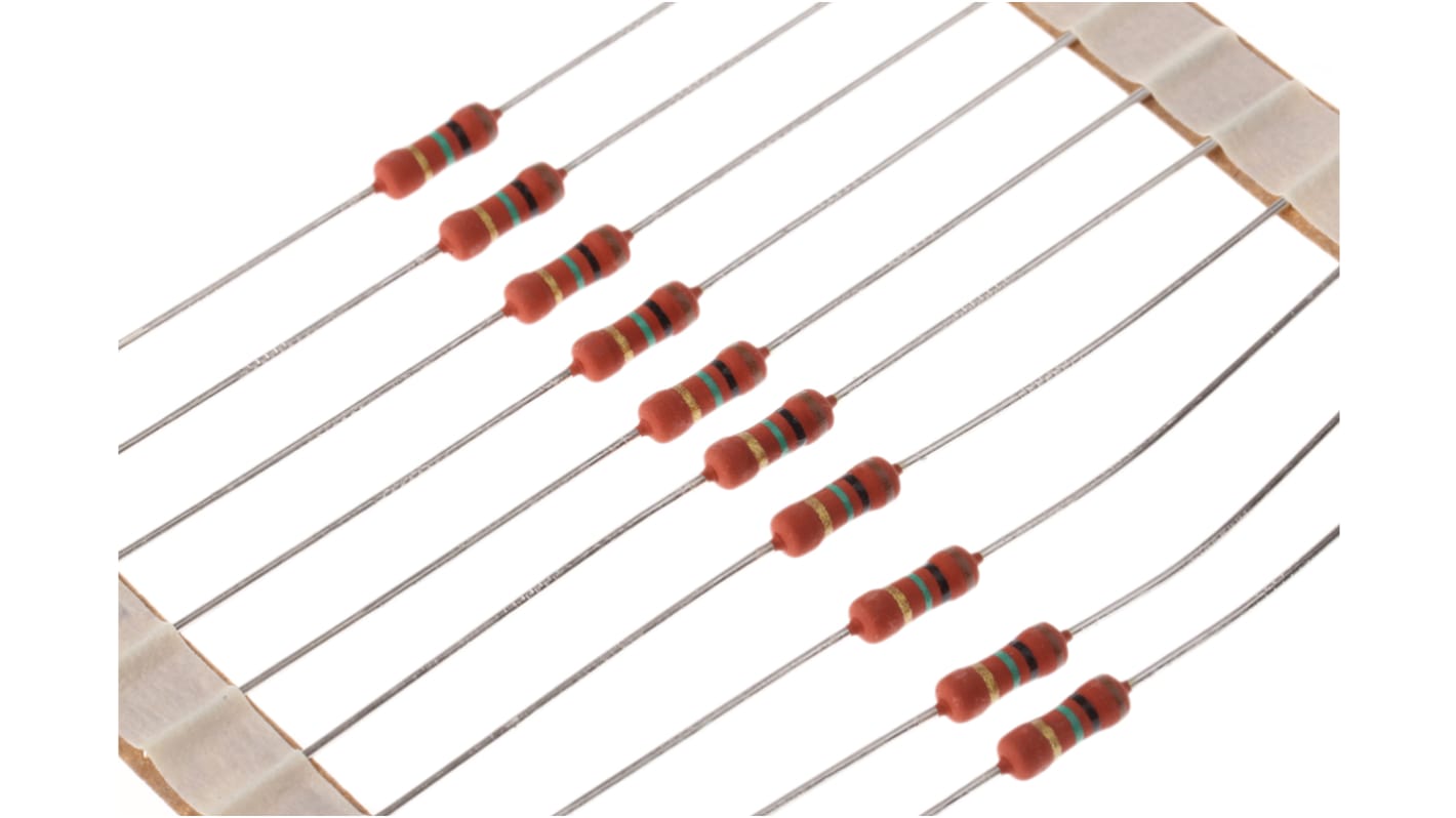 Vishay 金属膜电阻, 1MΩ, 1W, ±5%容差, ±250ppm/°C, PR01系列