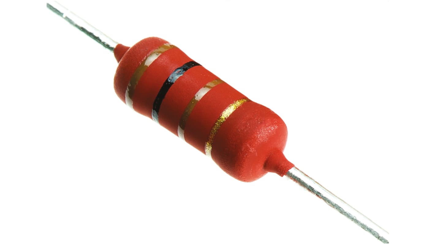 Vishay 金属膜电阻, 100Ω, 2W, ±5%容差, ±250ppm/°C, PR02系列