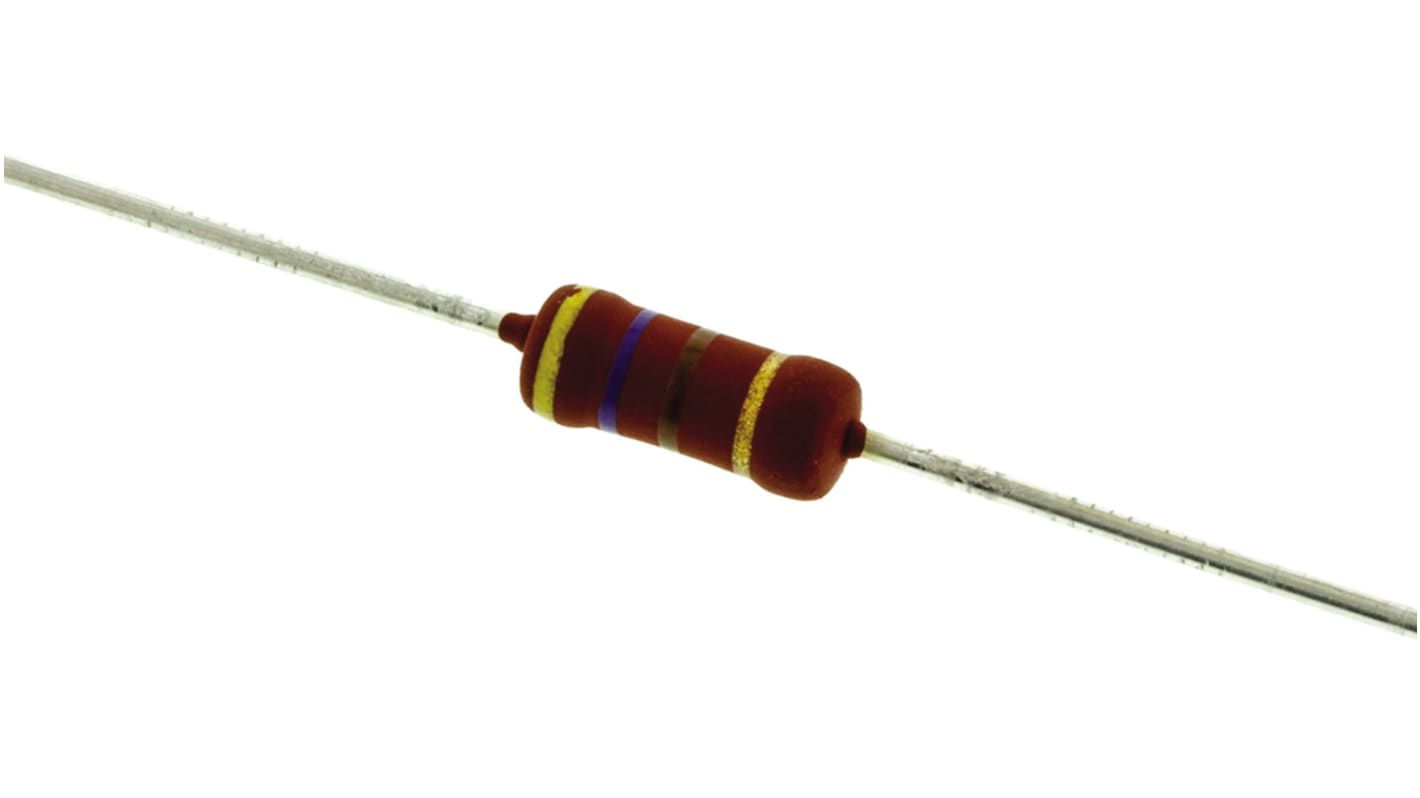 Vishay 金属膜电阻, 470Ω, 2W, ±5%容差, ±250ppm/°C, PR02系列