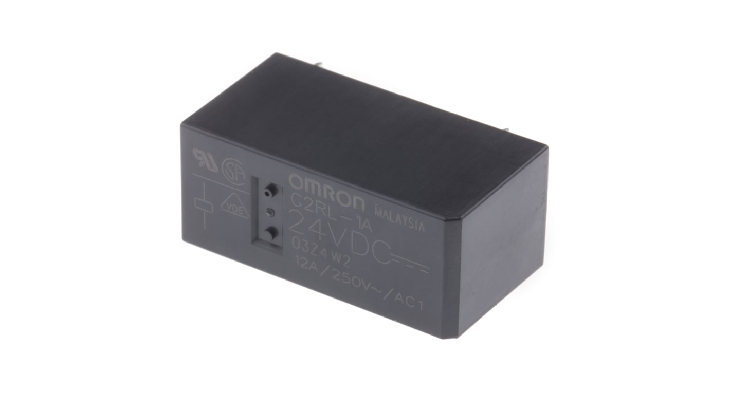 Omron PCB Mount Power Relay, 24V dc Coil, 10A Switching Current, SPST