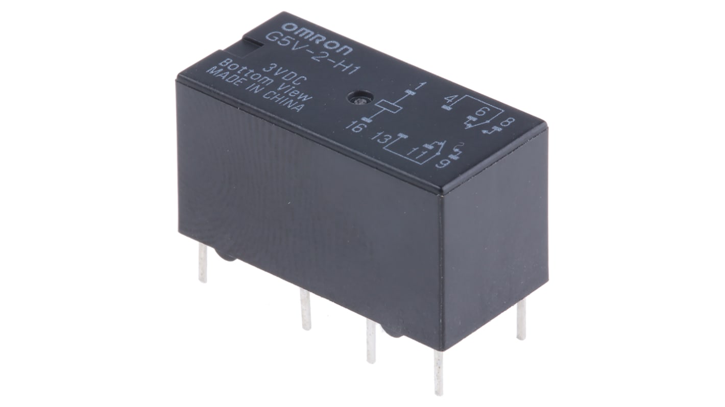 オムロン シグナルリレー, 3V dc, DPDT, 基板実装, G5V-2-H1 3DC