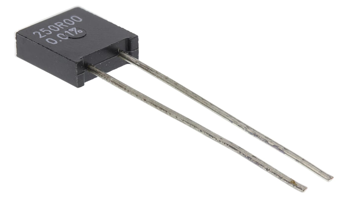 Vishay 金属箔电阻, 250Ω, 0.6W, ±0.01%容差, ±0.2ppm/°C, Z201系列