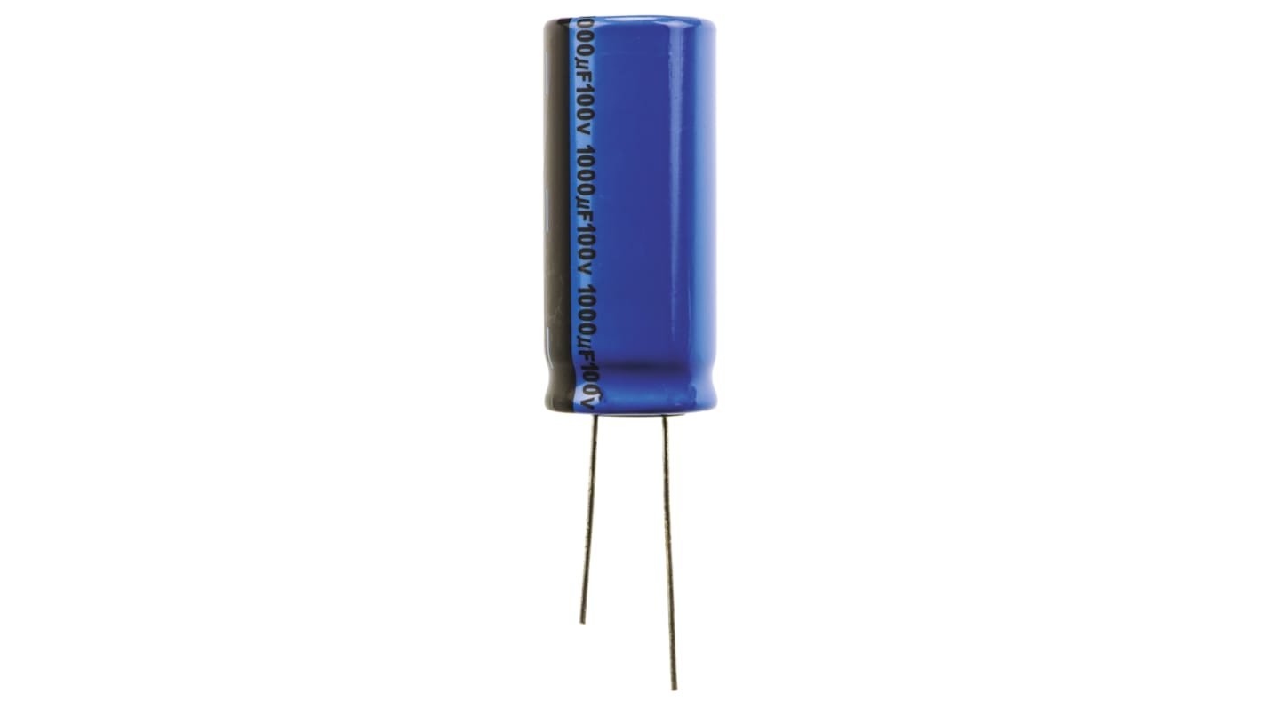 Vishay 1000μF Electrolytic Capacitor 100V dc, Through Hole - MAL203859102E3