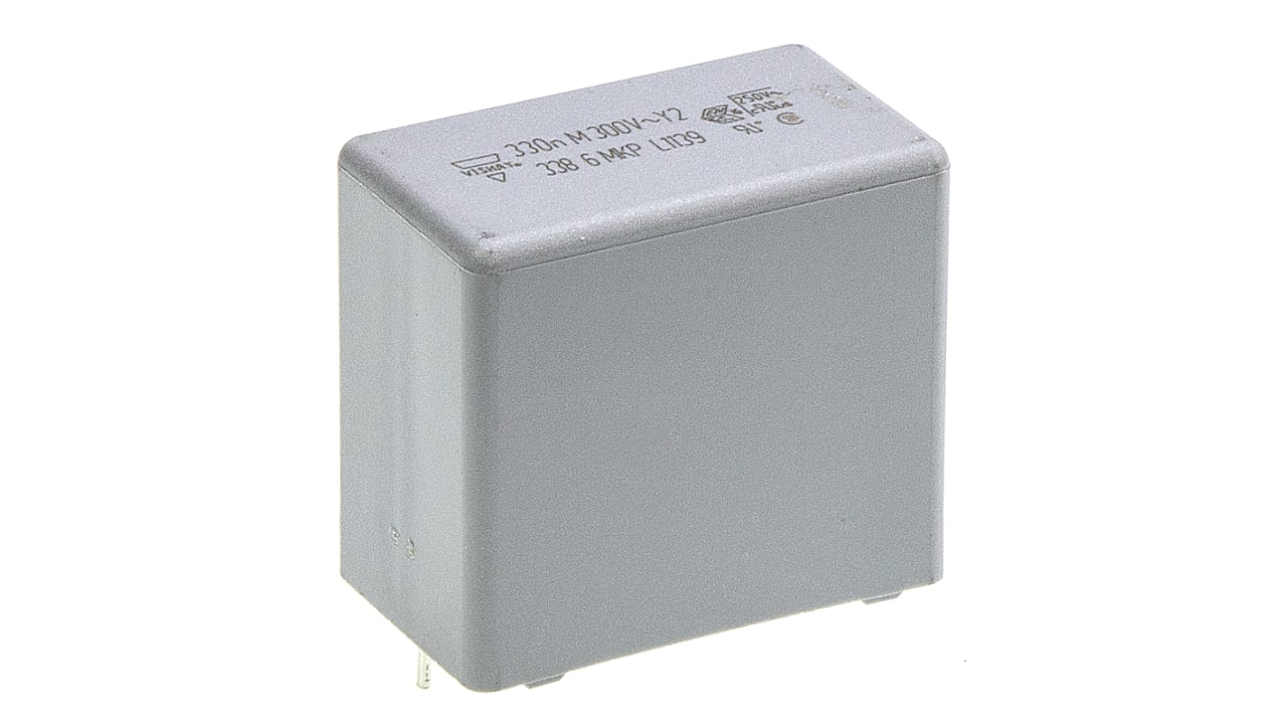 Vishay MKP 338 Polypropylene Film Capacitor, 300V ac, ±20%, 330nF, Through Hole