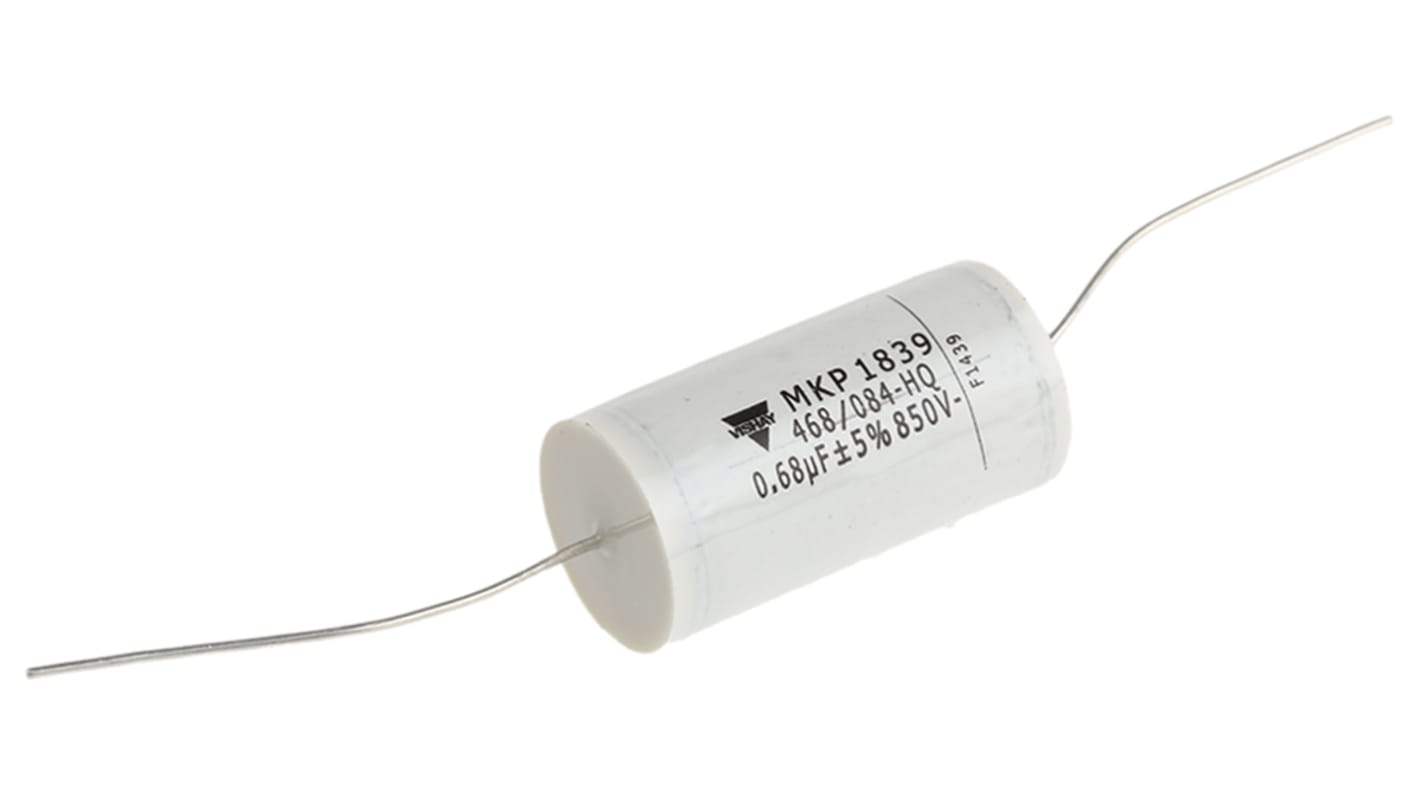 Vishay MKP 1839 HQ Polypropylene Film Capacitor, 850V dc, ±5%, 680nF, Through Hole