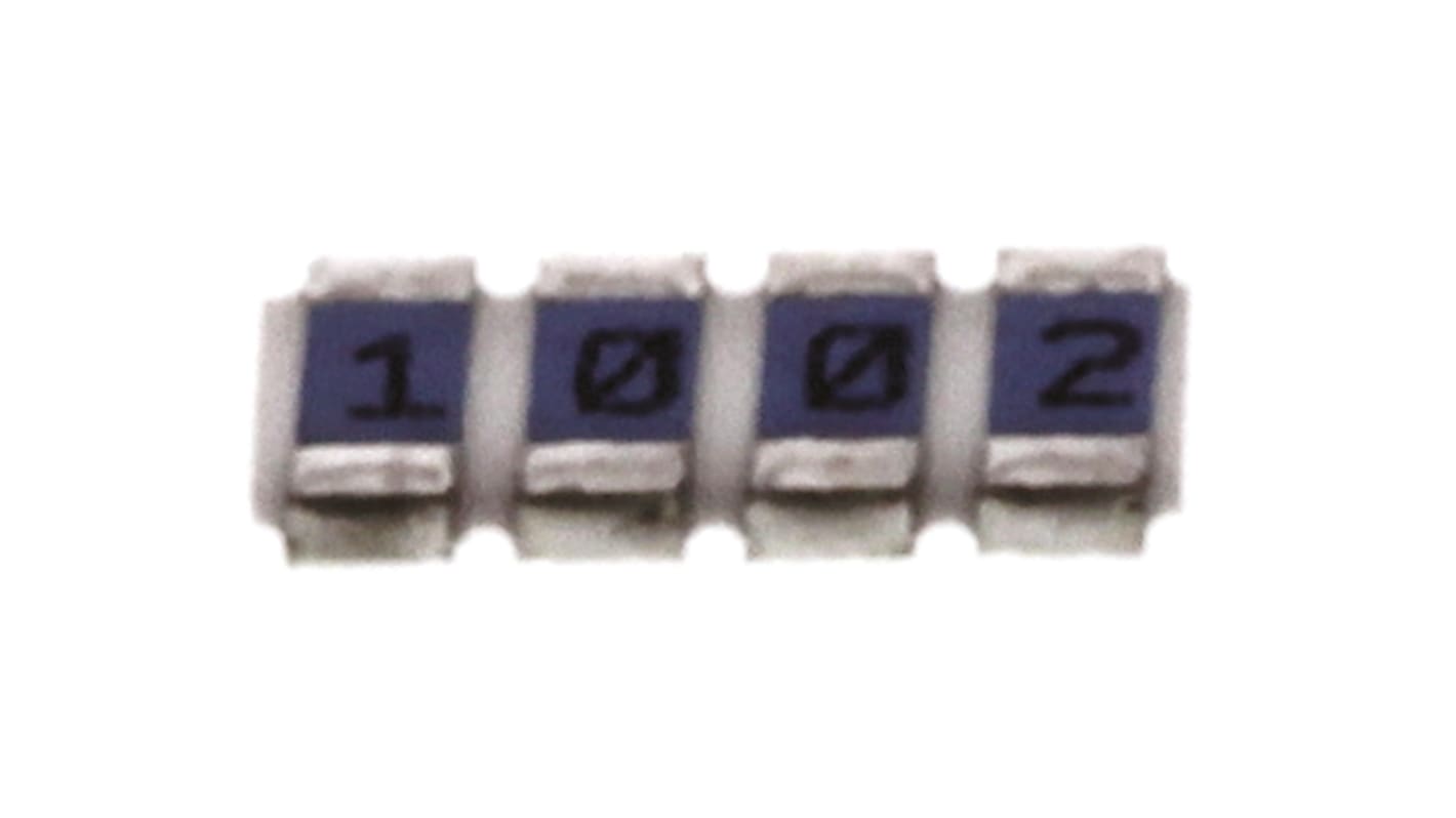 Vishay, PRA100 10kΩ ±0.1% Isolated Resistor Array, 4 Resistors, 0603, Convex