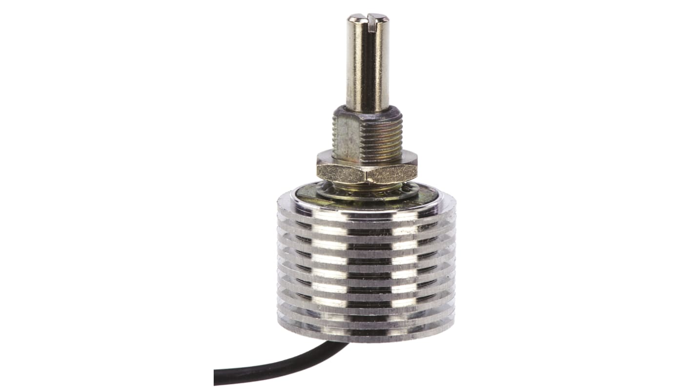 Vishay PE60 100Ω Rotary Potentiometer 1-Gang Panel Mount, PE60L0FLW101MA