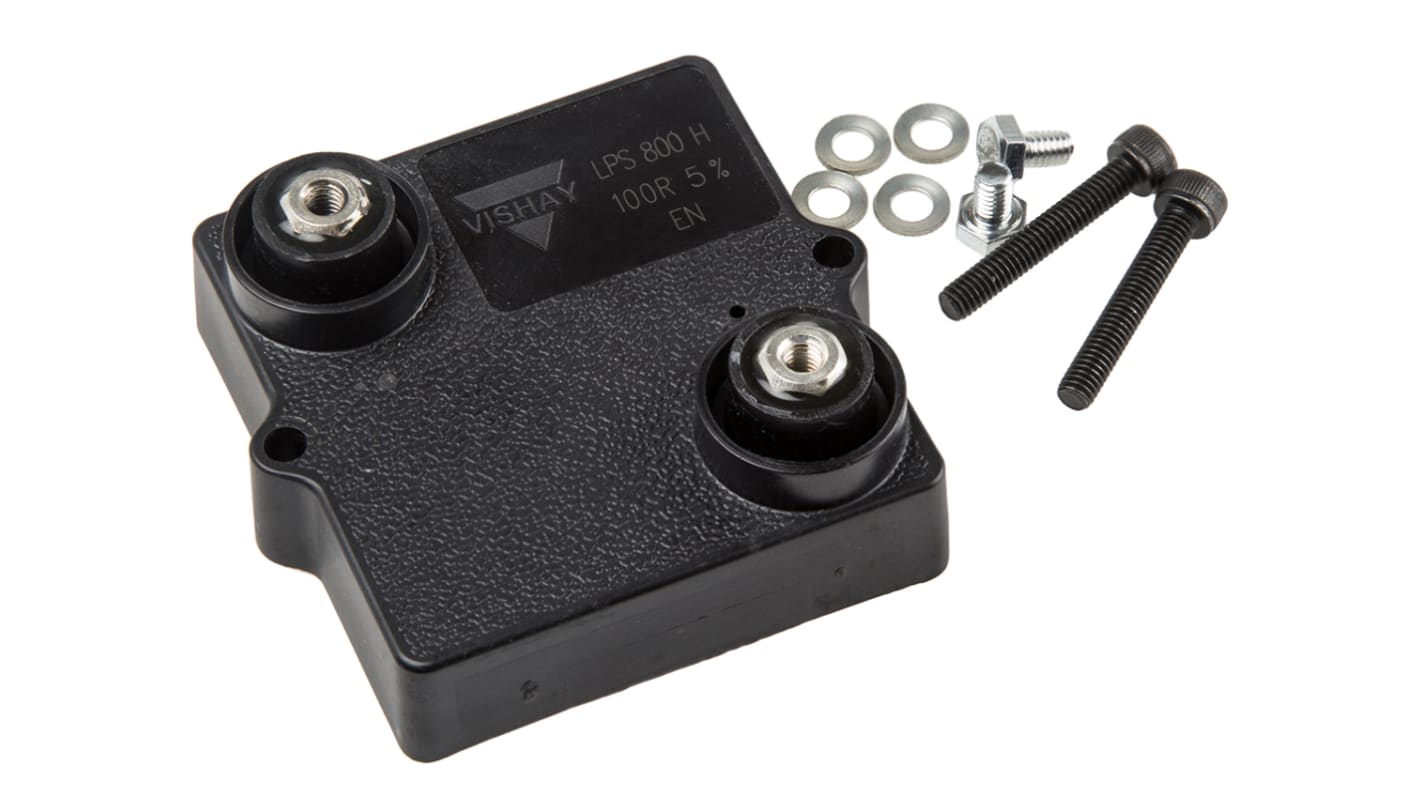 Vishay 平面厚膜电阻, 100Ω, 800W, ±5%容差, 螺钉接端, 最高+175°C, LPS800系列