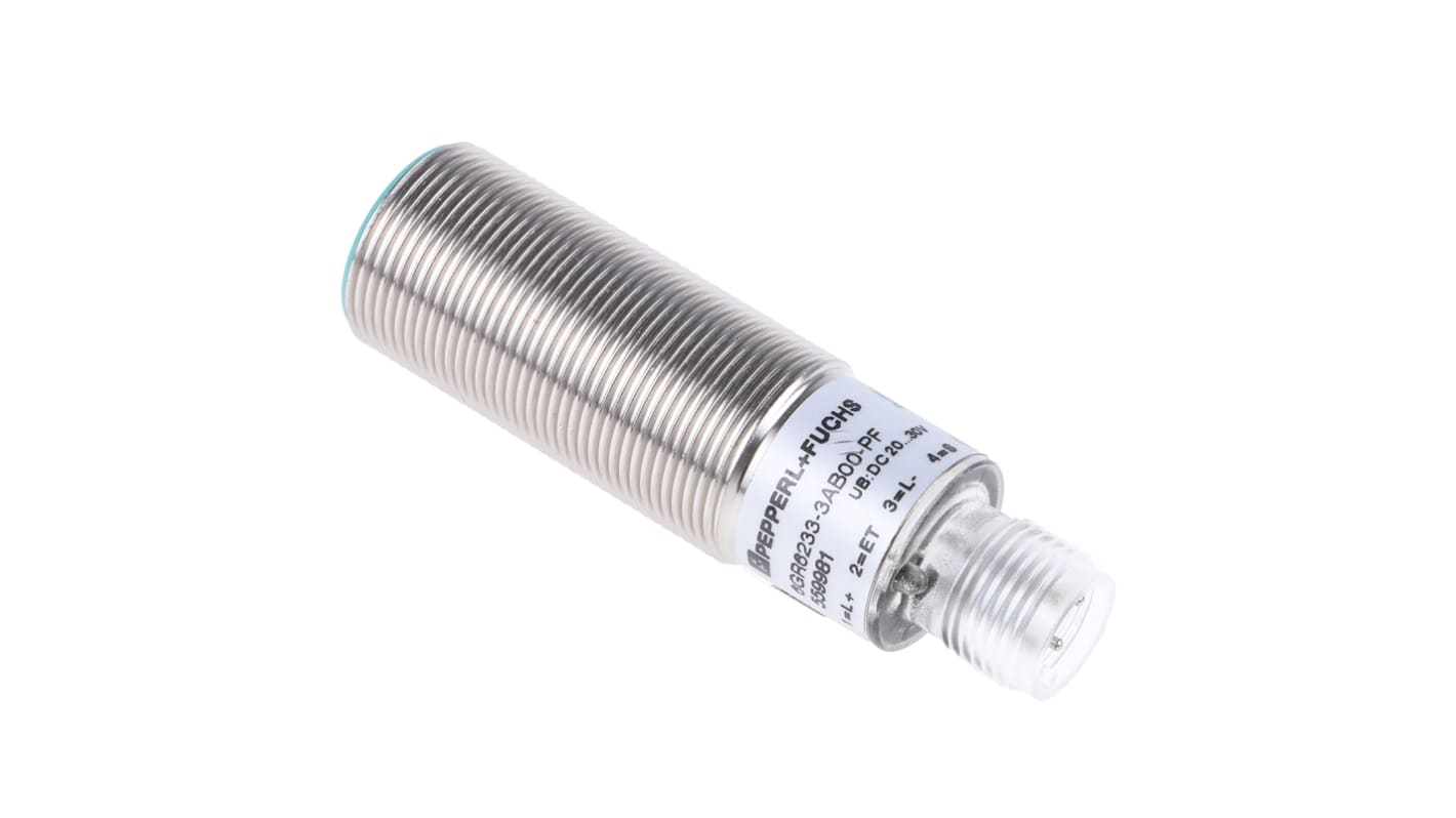 Rs-Online Sensore di prossimità Cilindro filettato Pepperl + Fuchs M18 rilevamento 700 mm 20 → 30 V c.c