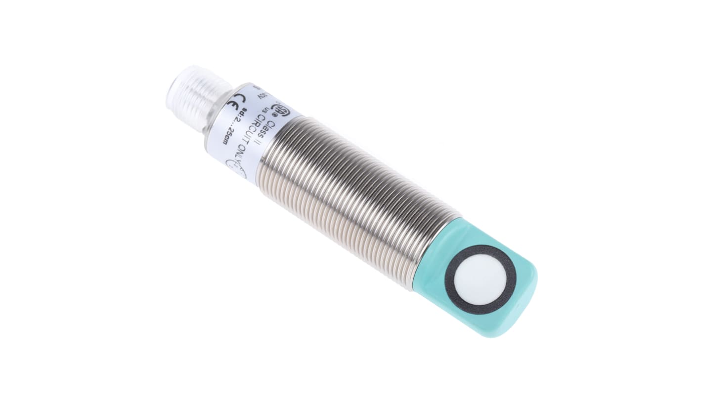 Rs-Online Sensore di prossimità Cilindro filettato Pepperl + Fuchs M18 rilevamento 250mm 20 → 30 V c.c