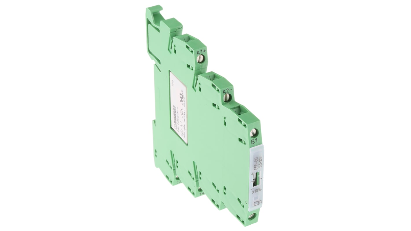 Phoenix Contact ETD-BL-1T-OFF-CC- 10S Series DIN Rail Mount Timer Relay, 19.2 → 30V dc, 1-Contact, 0.1 →