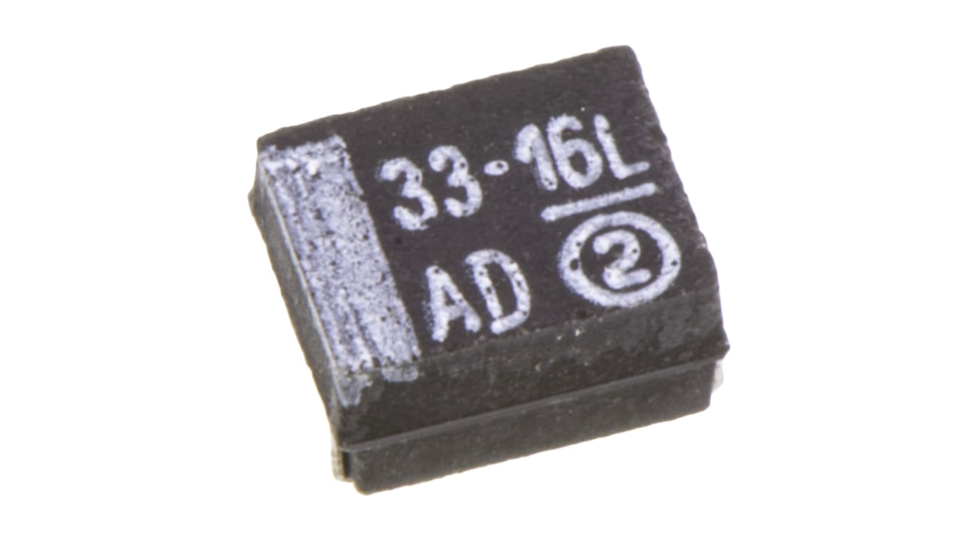 Vishay タンタルコンデンサ,33μF,16V dc,3528-21,293D336X9016B2TE3