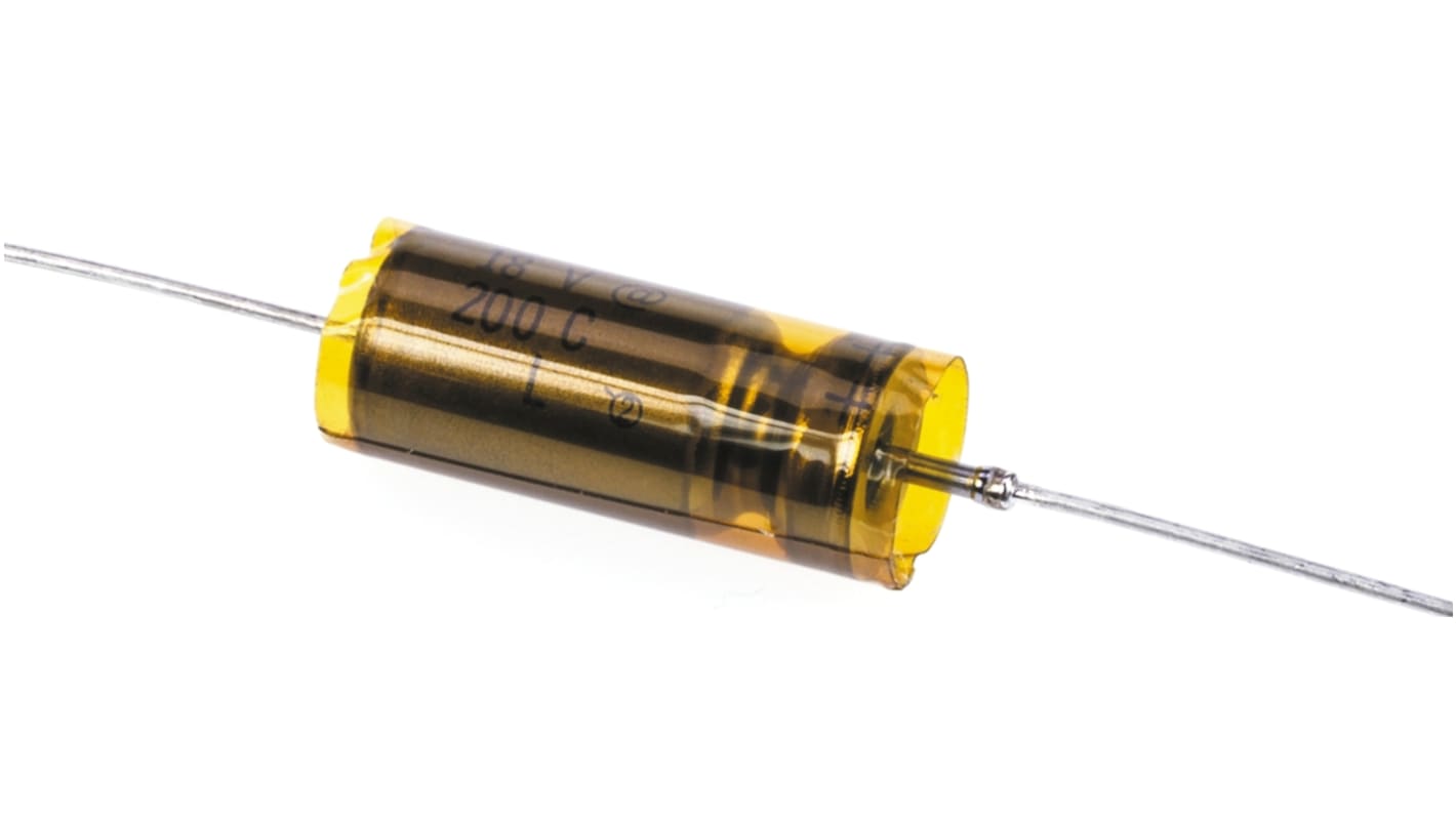 Vishay 直插二氧化锰钽电容, 220μF, 30V 直流, ±10%容差, 7.93 (Dia.) x 17.88mm, 135D系列