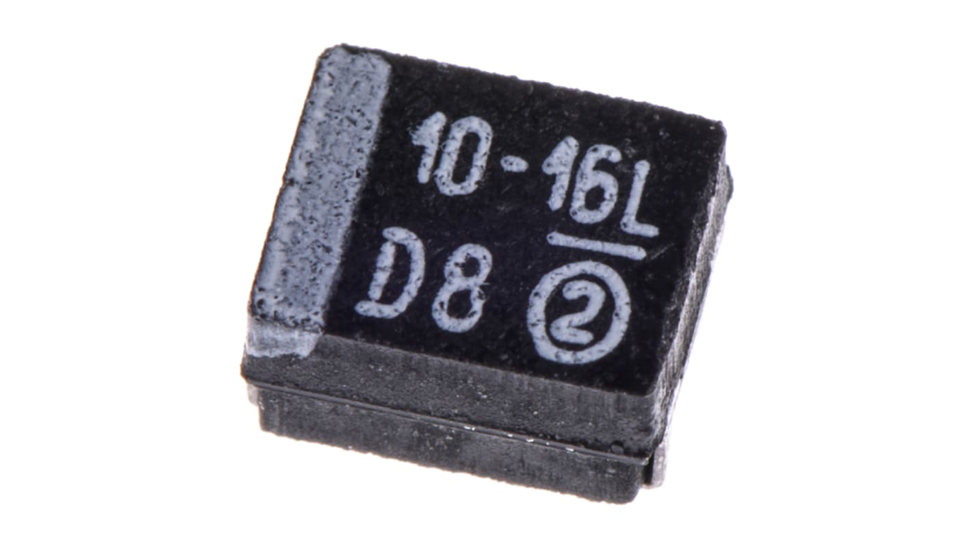 Vishay 10μF MnO2 Tantalum Capacitor 16V dc, 593D Series