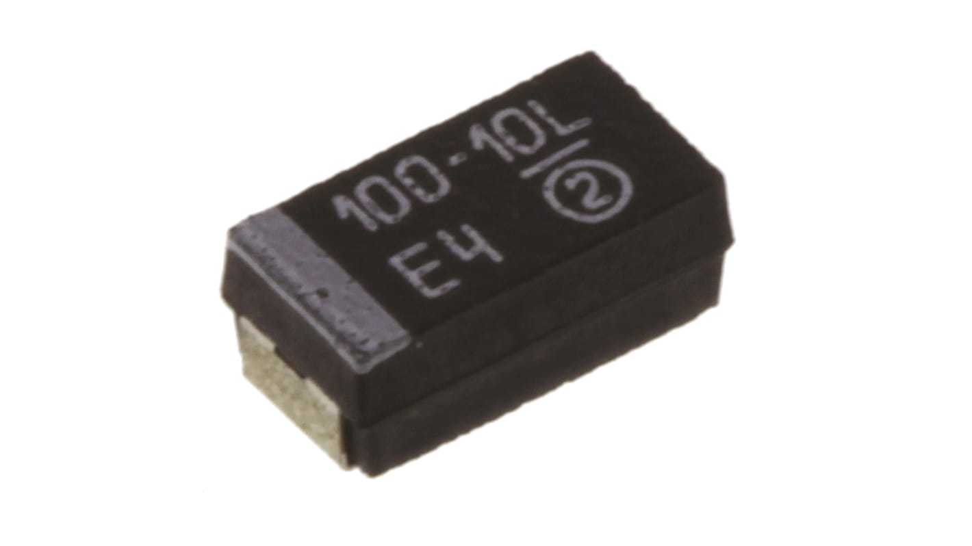 Vishay 100μF MnO2 Tantalum Capacitor 10V dc, TR3 Series