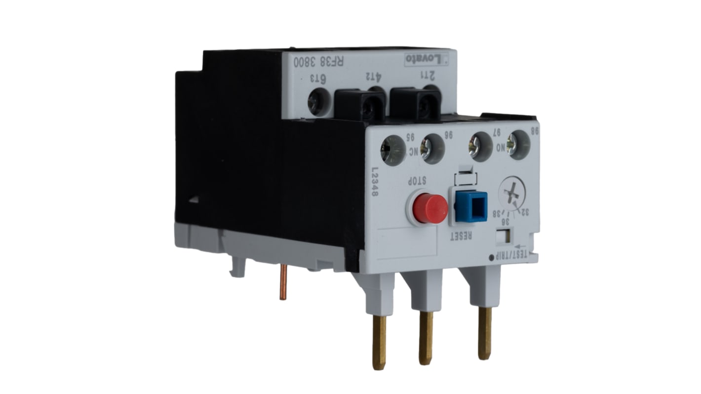 Lovato RF38 Thermal Overload Relay, 32 → 38 A F.L.C, 38 A Contact Rating, 3P