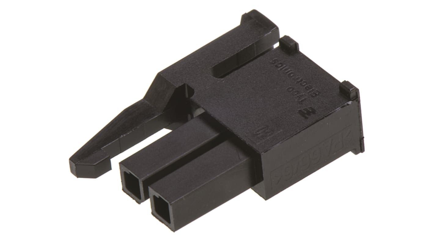 TE Connectivity Micro MATE-N-LOK Steckverbindergehäuse Buchse 3mm, 2-polig / 1-reihig Gerade für Softshellstift an der